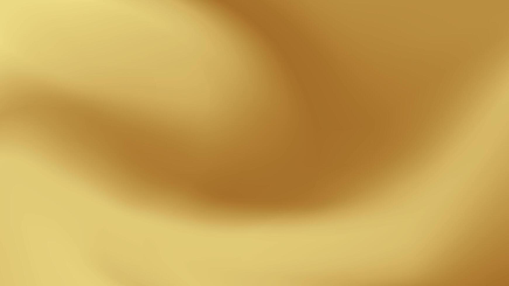 Gold abstract blurred gradient background. Vector illustration.