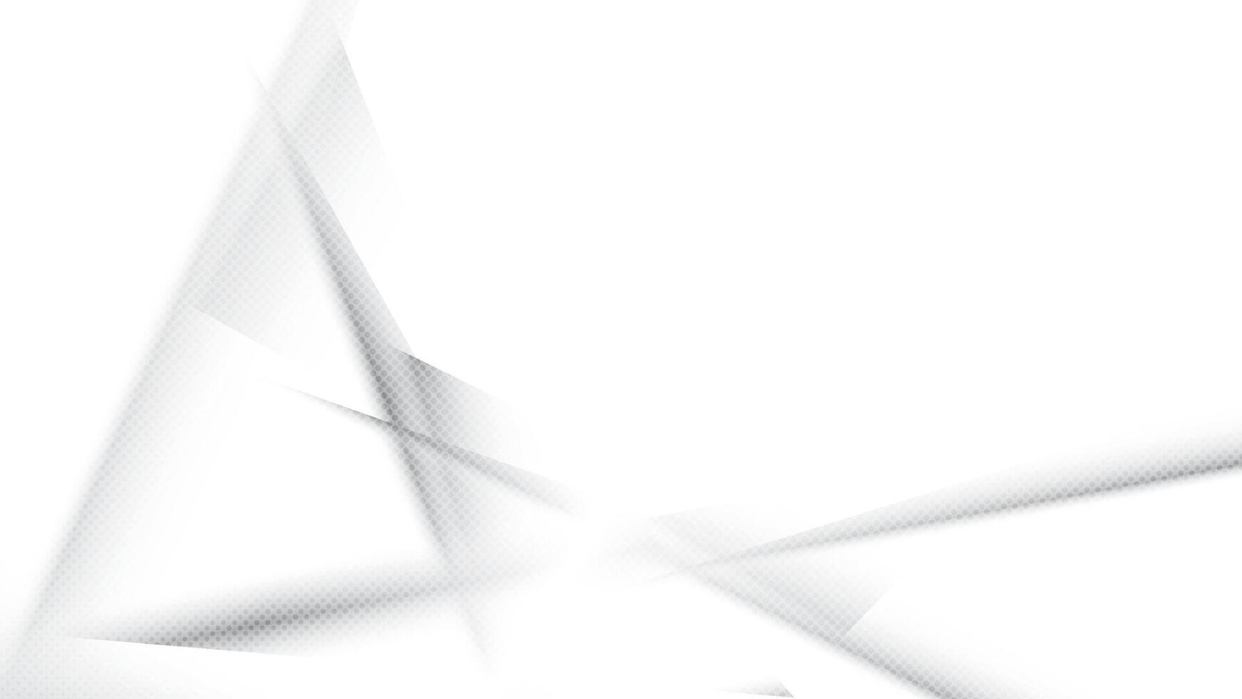 Abstract  white and gray color, modern design stripes background with geometric shape and halftone effect. Vector illustration.