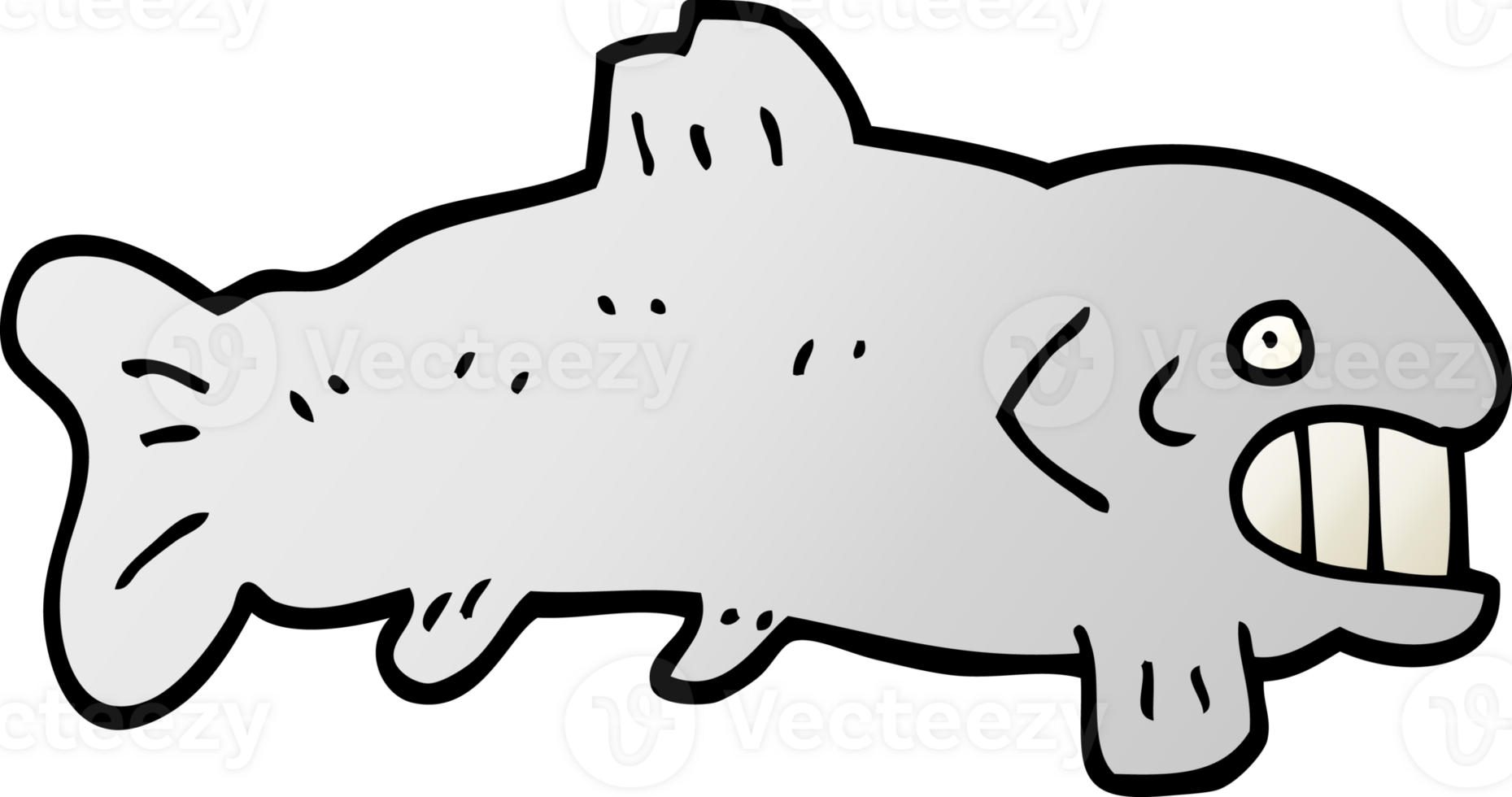 gradient illustration cartoon large fish png