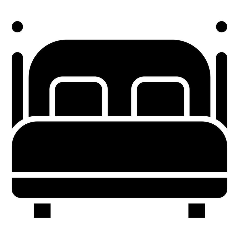 Hotel Bed icon line vector illustration