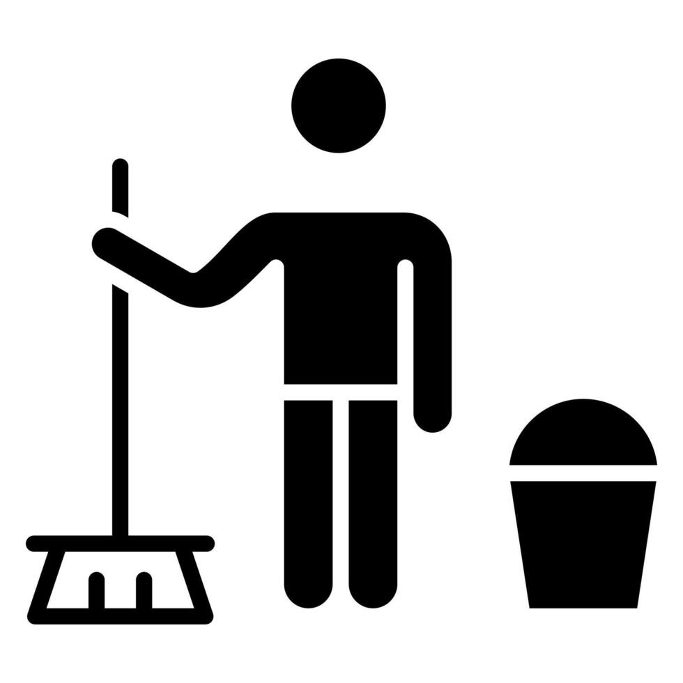 Housekeeping icon line vector illustration