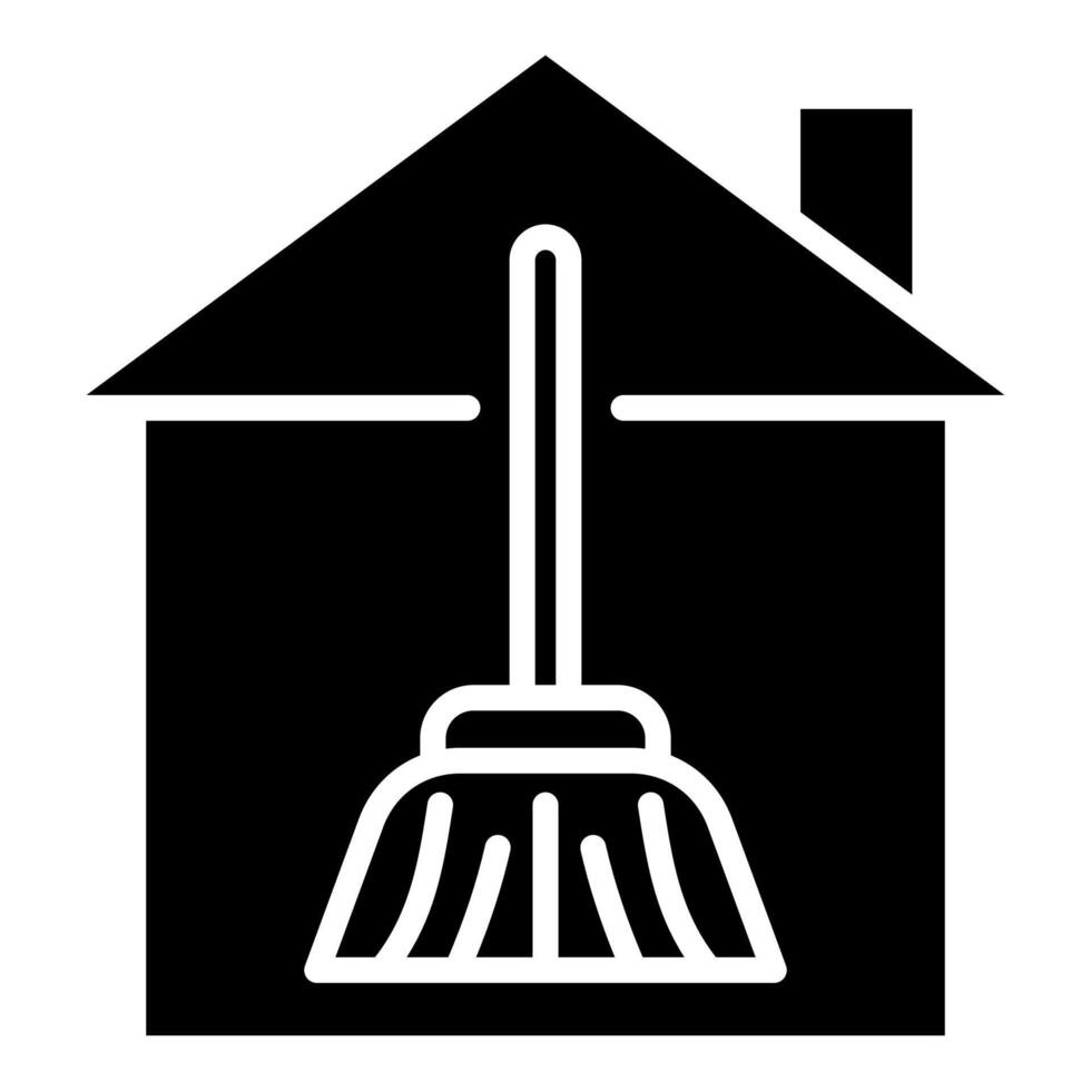 Room Cleaning icon line vector illustration