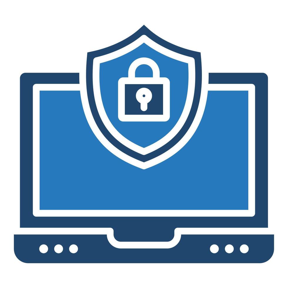 IT Security icon line vector illustration