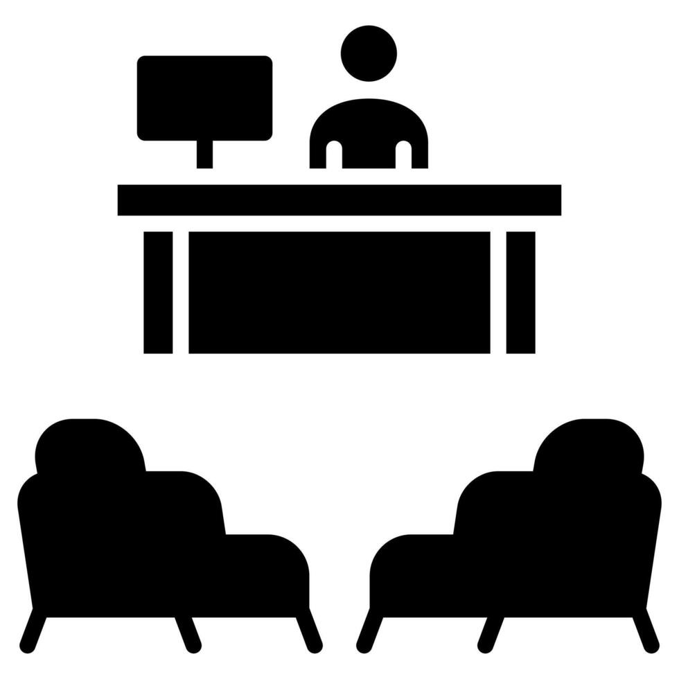 Hotel Lounge icon line vector illustration