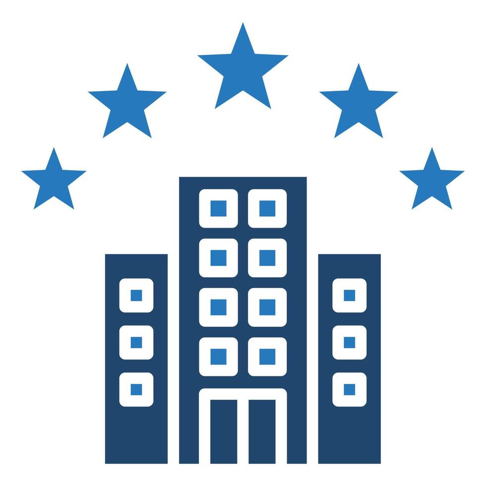 Hotel Rating icon line vector illustration