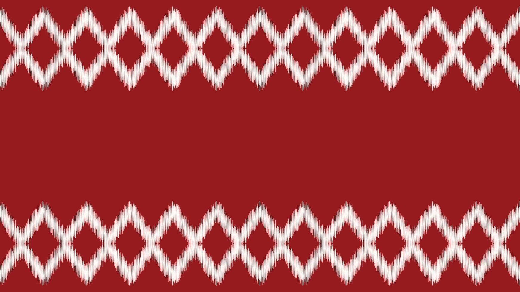Traditional Ethnic ikat motif fabric pattern geometric style.African Ikat embroidery Ethnic oriental pattern red background wallpaper. Abstract,vector,illustration.Texture,frame,decoration. vector