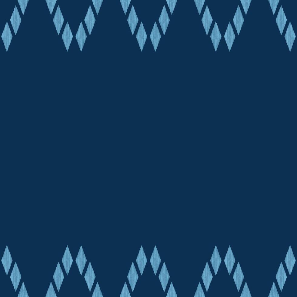 Traditional Ethnic ikat motif fabric pattern geometric style.African Ikat embroidery Ethnic oriental pattern blue background wallpaper. Abstract,vector,illustration.Texture,frame,decoration. vector
