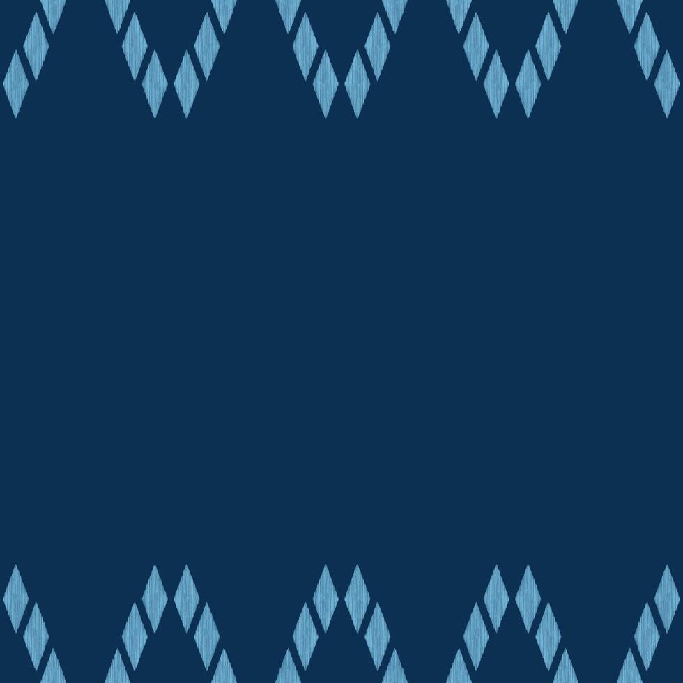 Traditional Ethnic ikat motif fabric pattern geometric style.African Ikat embroidery Ethnic oriental pattern blue background wallpaper. Abstract,vector,illustration.Texture,frame,decoration. vector