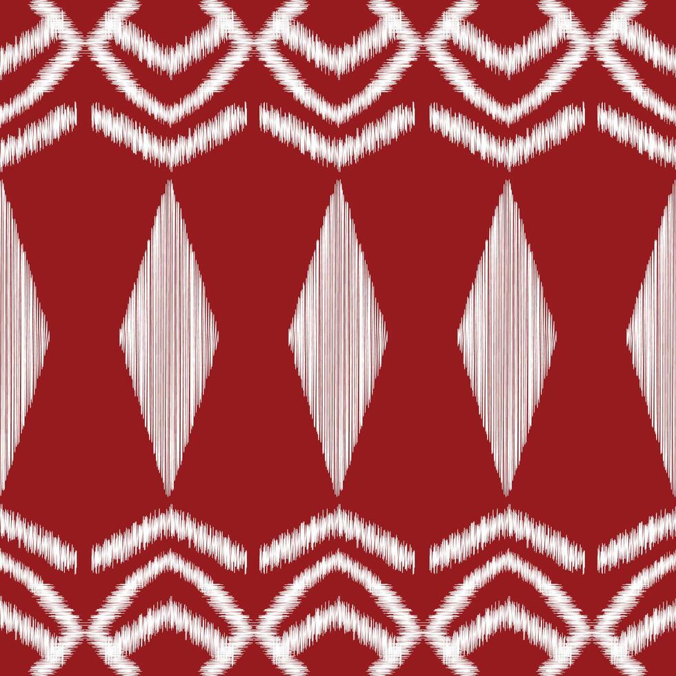 tradicional étnico ikat motivo tela modelo geométrico estilo.africano ikat bordado étnico oriental modelo rojo antecedentes fondo de pantalla. resumen,vector,ilustración.textura,marco,decoración. vector