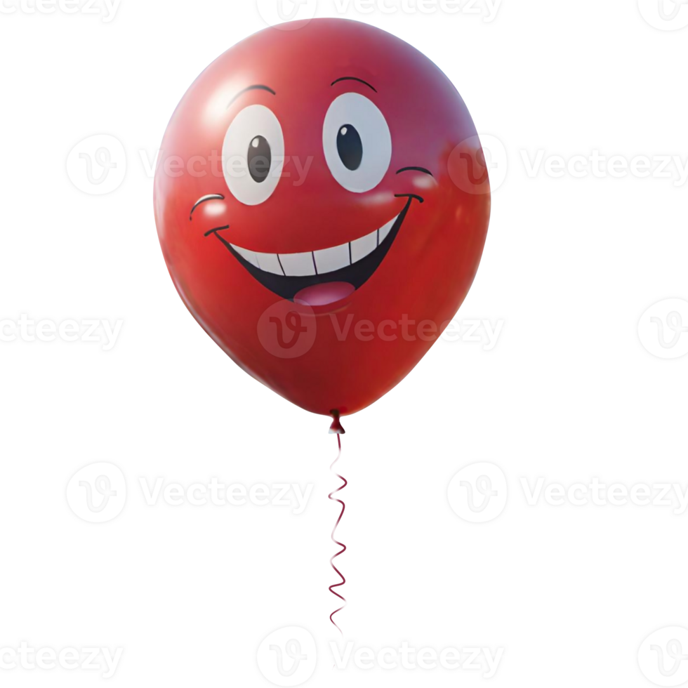 AI generated Funny balloon illustration png