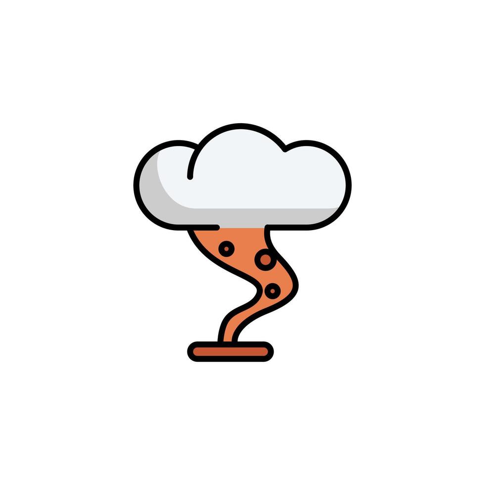 icon Tornado wind logo vector illustration, editable isolated white background.