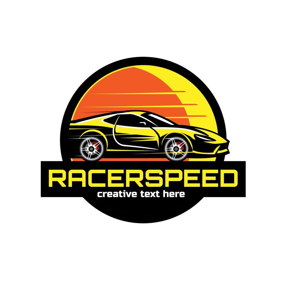 speed racer, an illustration of automotive vector