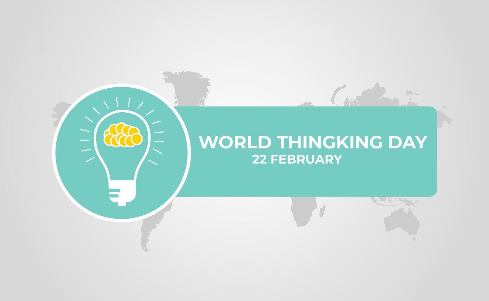 World Thinking Day. Thinking concept background. bulb vector illustration. concept illustration