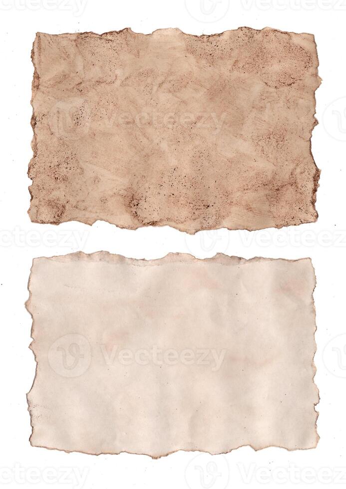 Brown recycled craft paper texture as background. Cream paper texture, Old vintage page or grunge vignette photo