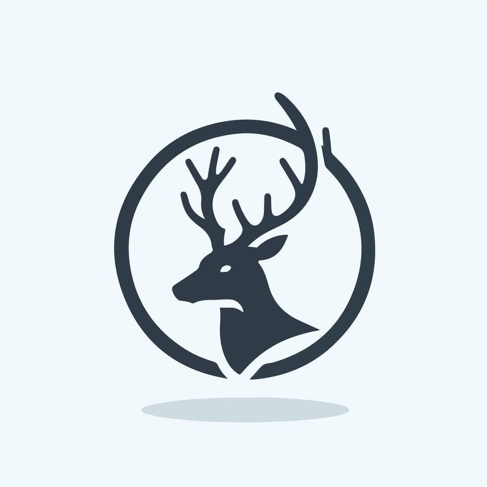 dear logo icon vector