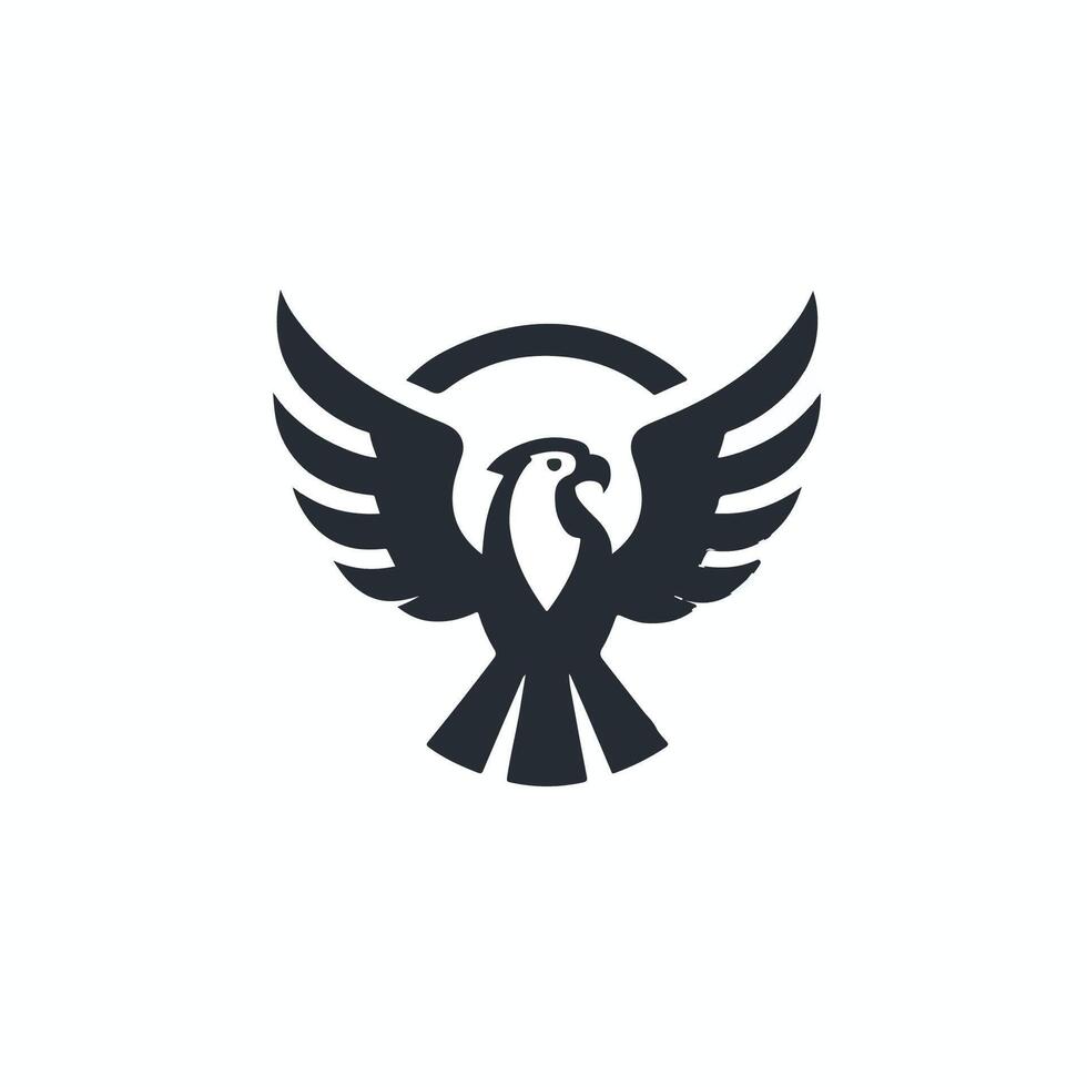 Eagle simple logo vector