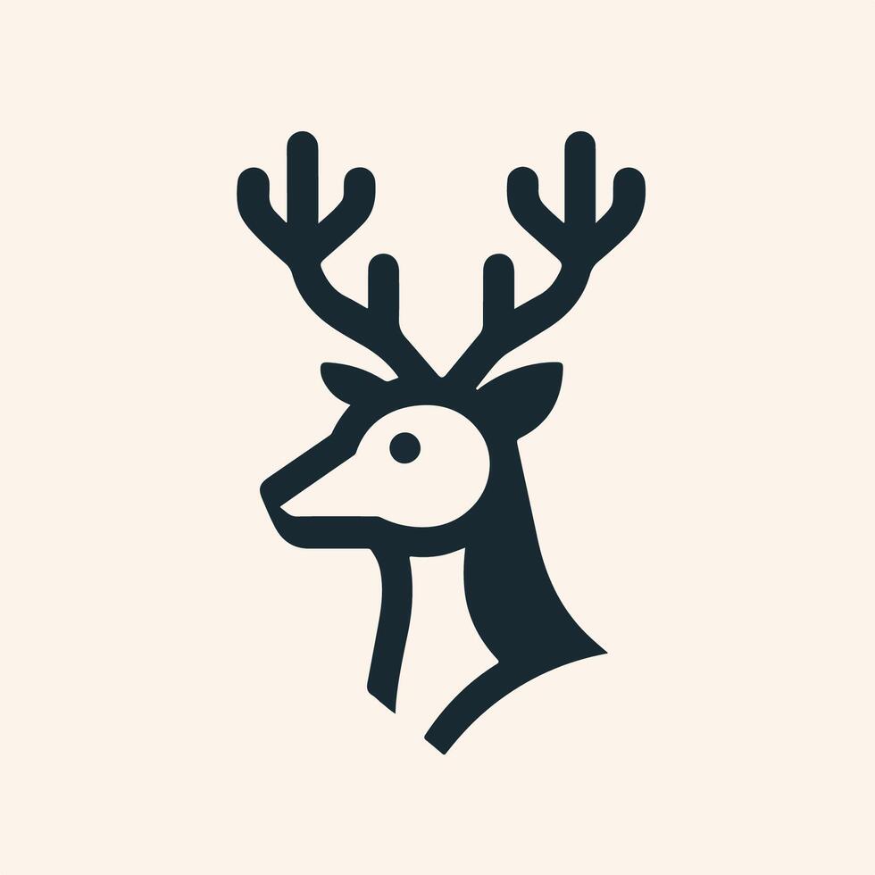 dear logo icon vector