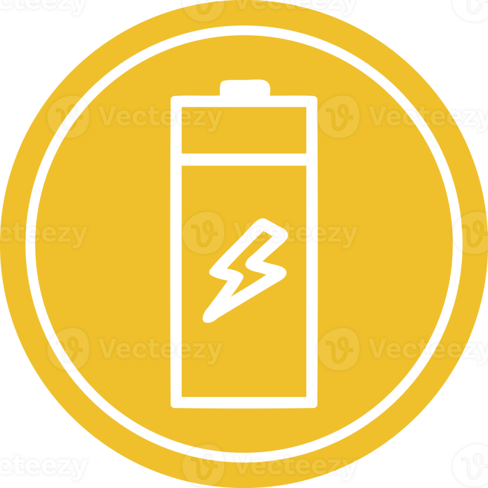 battery circular icon symbol png
