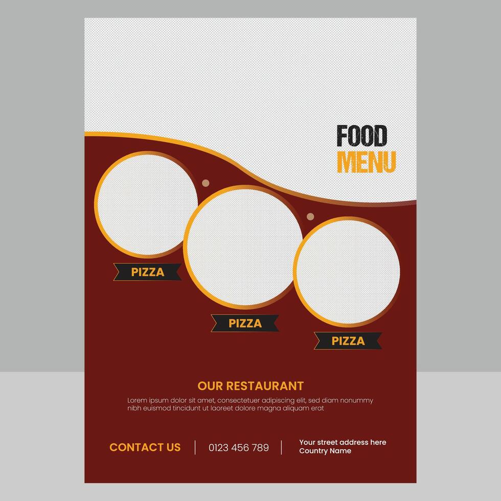 Food Flyer Design vector