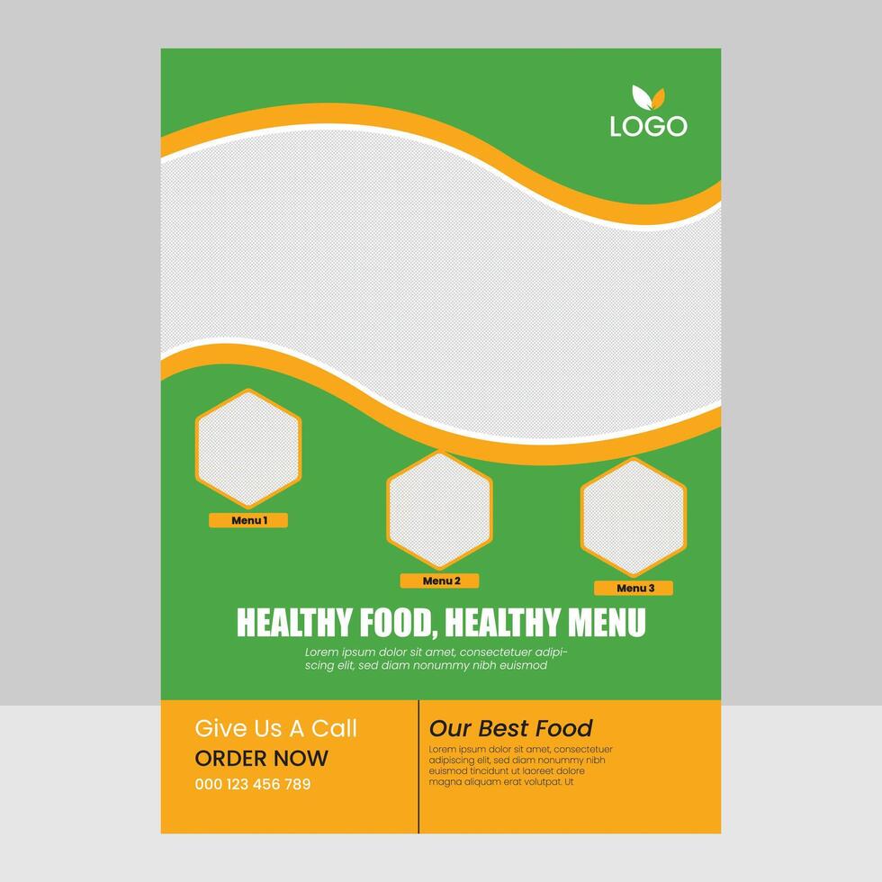 Food Flyer Design vector