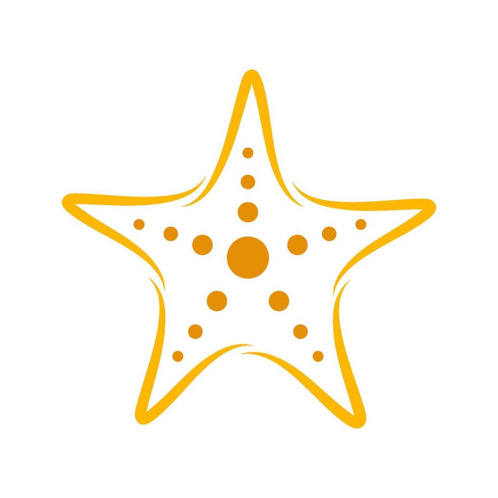 Starfish icon logo design vector