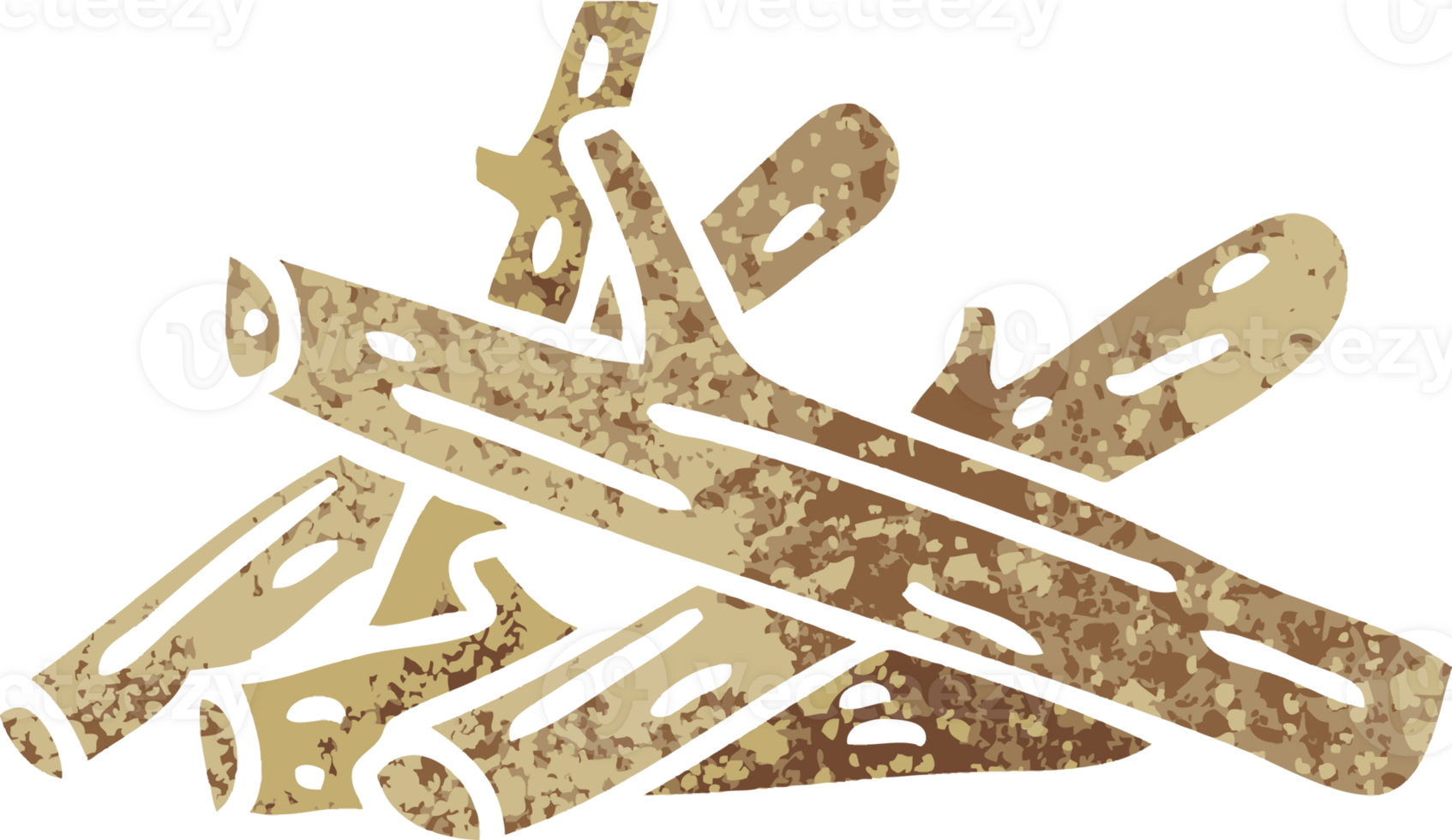 retro illustration style quirky cartoon logs png