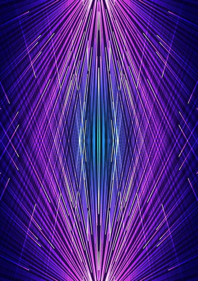 Neon line background stripe effect vector