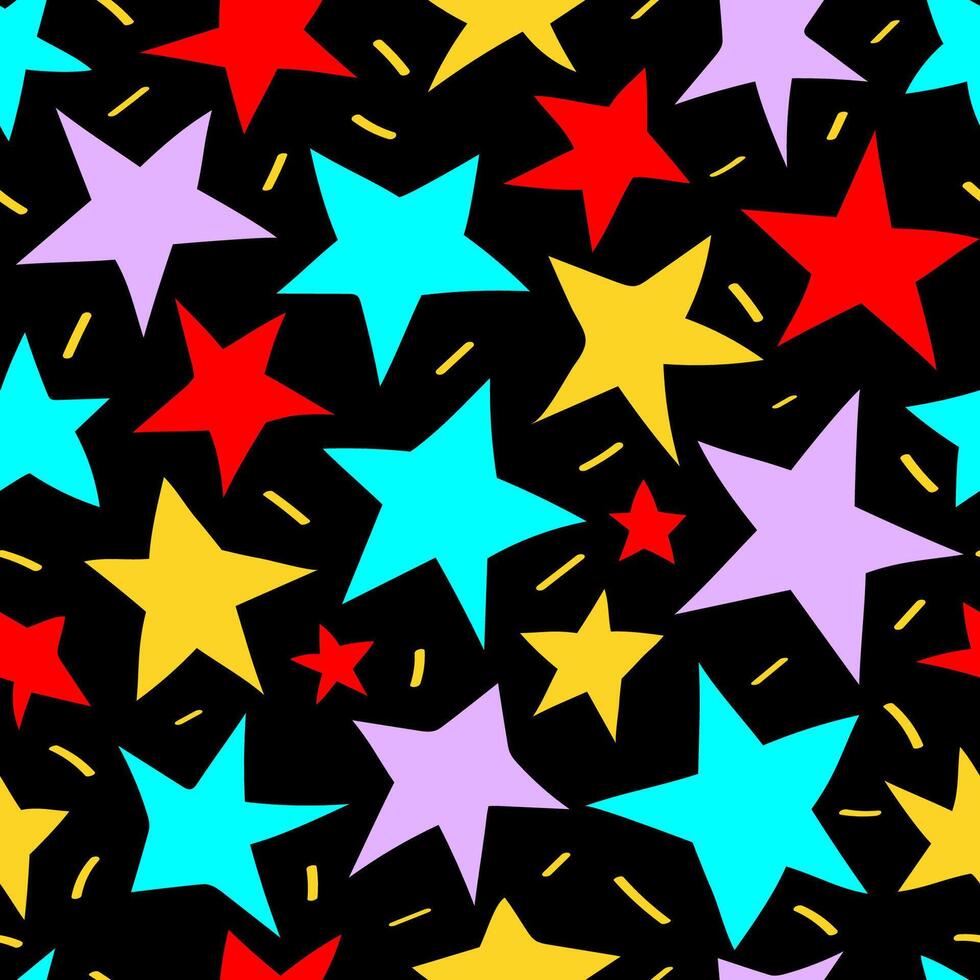 Stars pattern colorful style for christmas sale vector