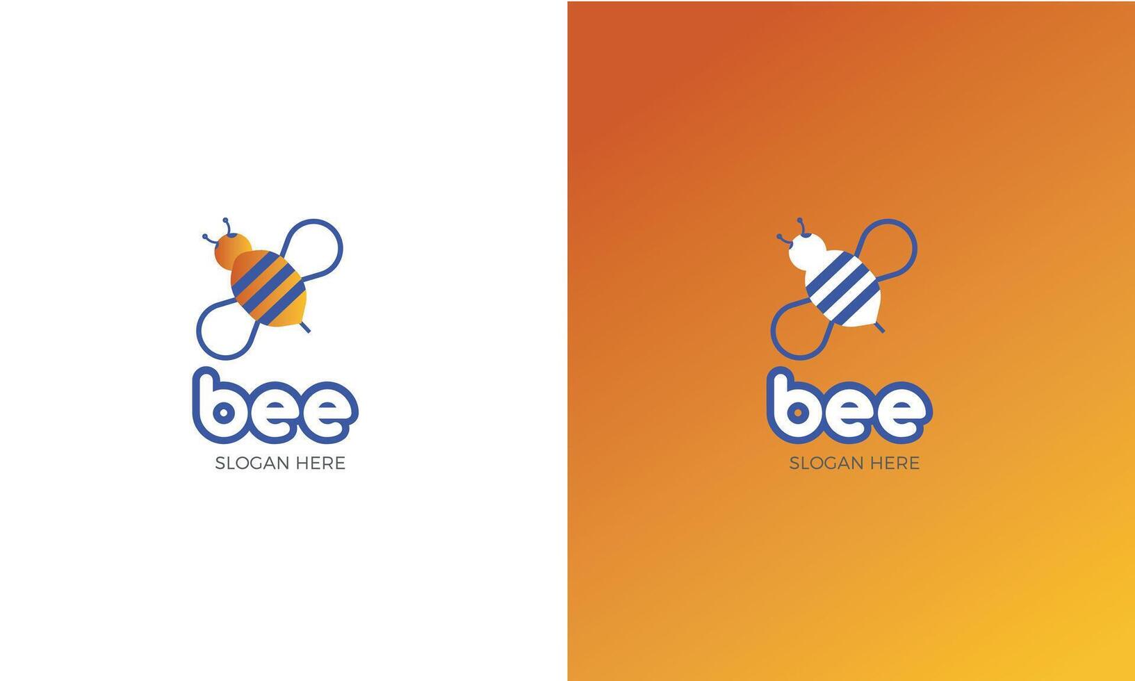 bee logo honeybee logo vector