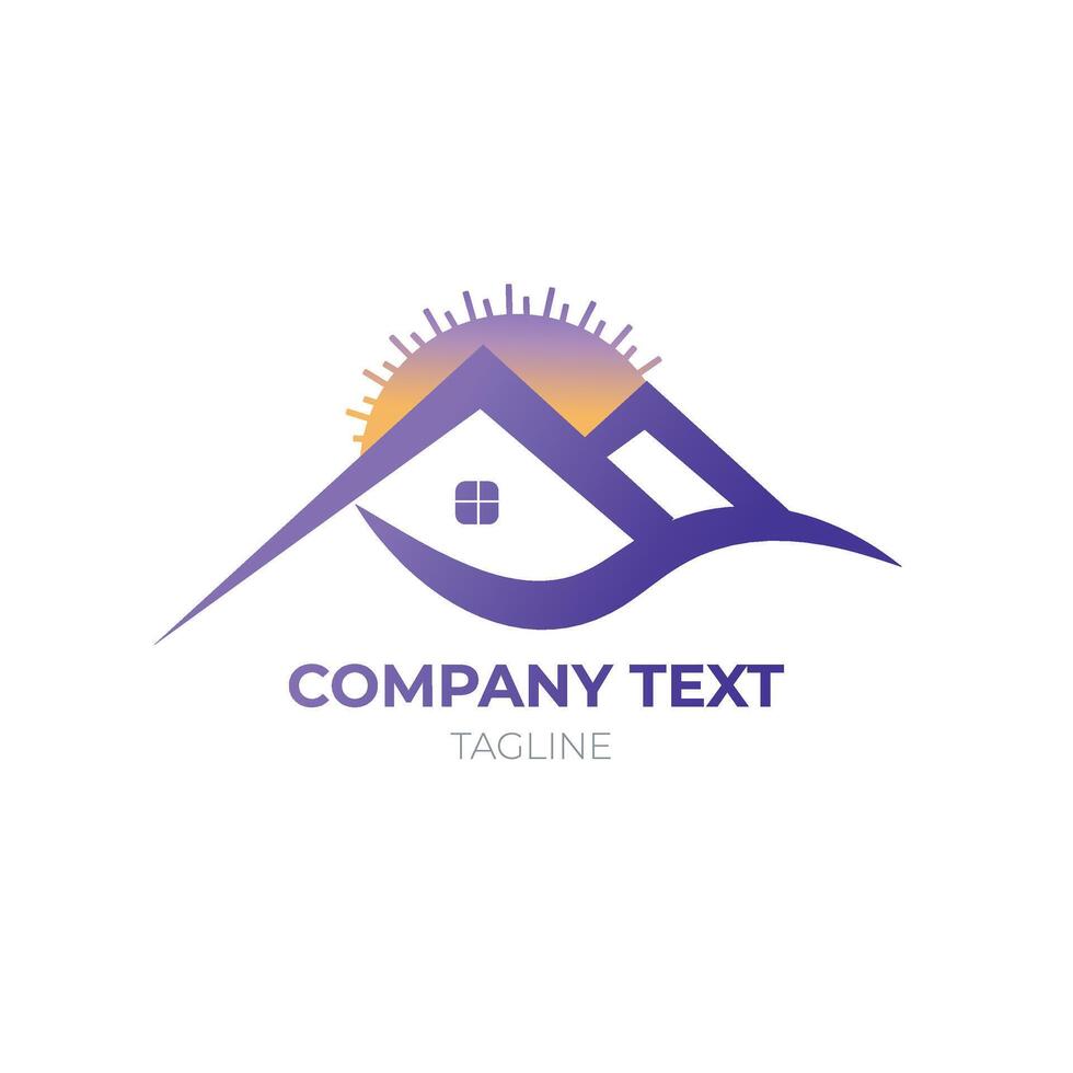 Real Estate Logo Vector Symbol Design