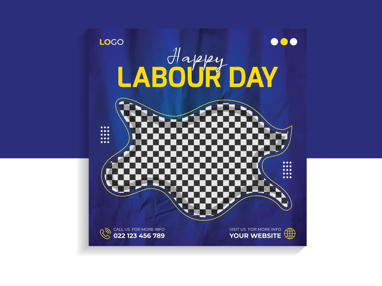 International labour day social media banner and post template vector