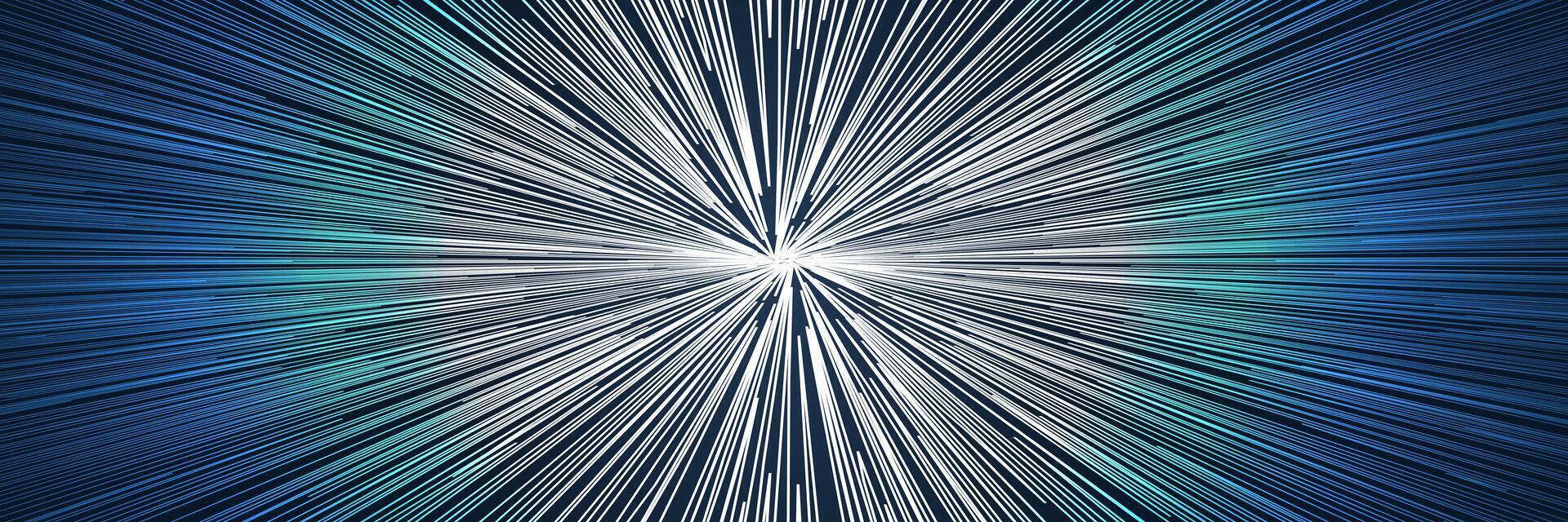 Radial Blue Lines Burst background vector