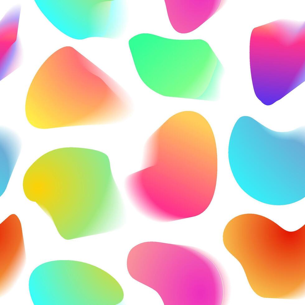 Vibrant Liquid Shapes Pattern vector