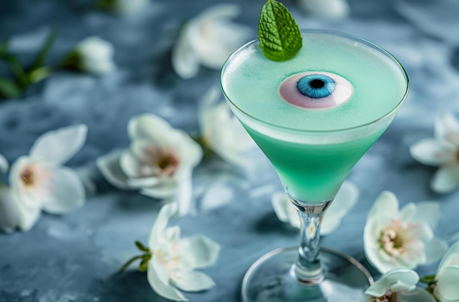 AI generated Cocktail with a twist photo