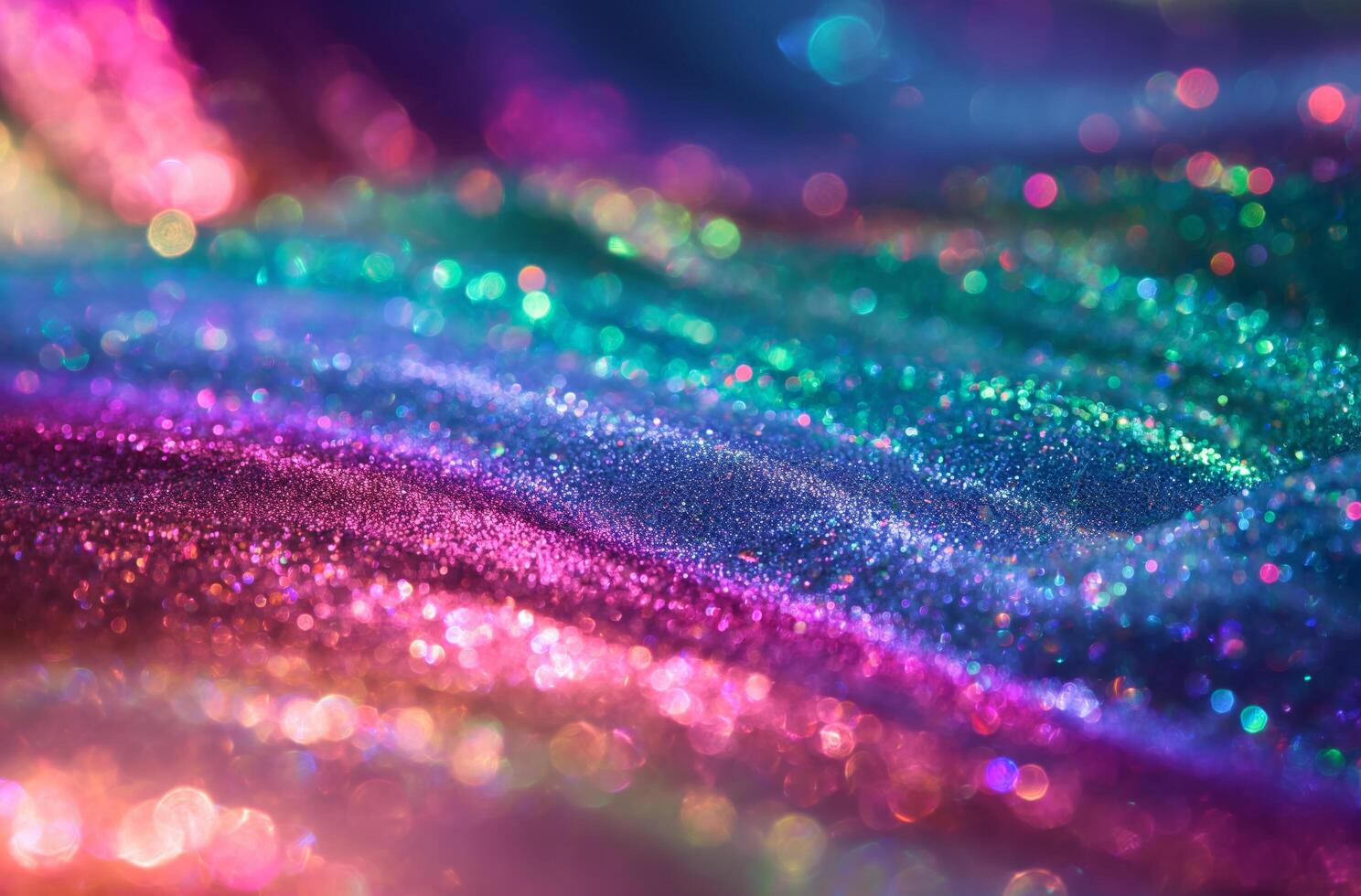 AI generated Multicolored glitter texture photo