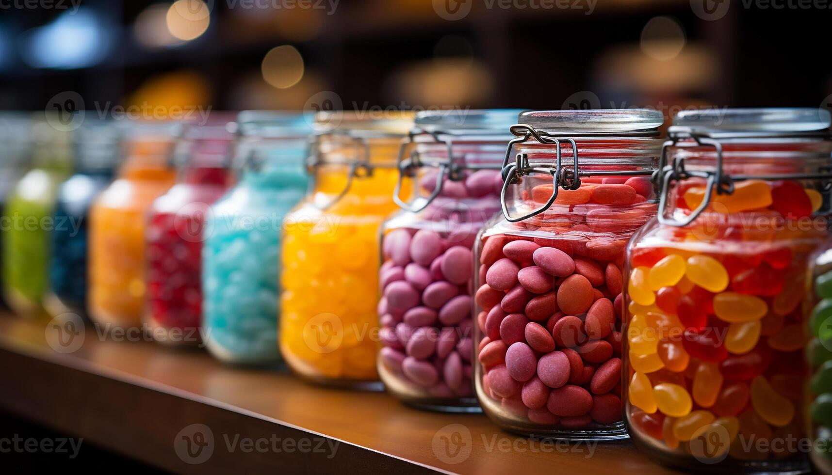 ai generado un vistoso colección de Fresco frutas y sano meriendas adentro generado por ai foto