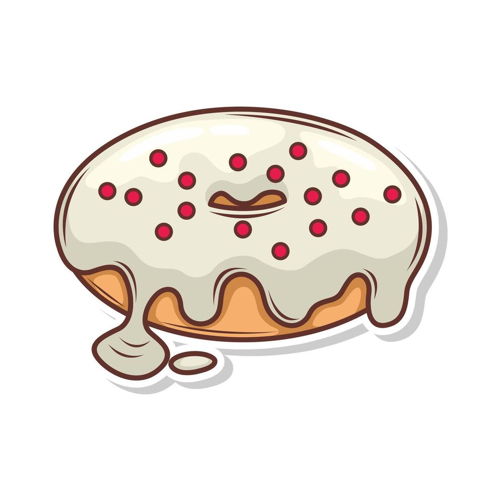 delicioso rosquilla vector mano dibujar ilustración