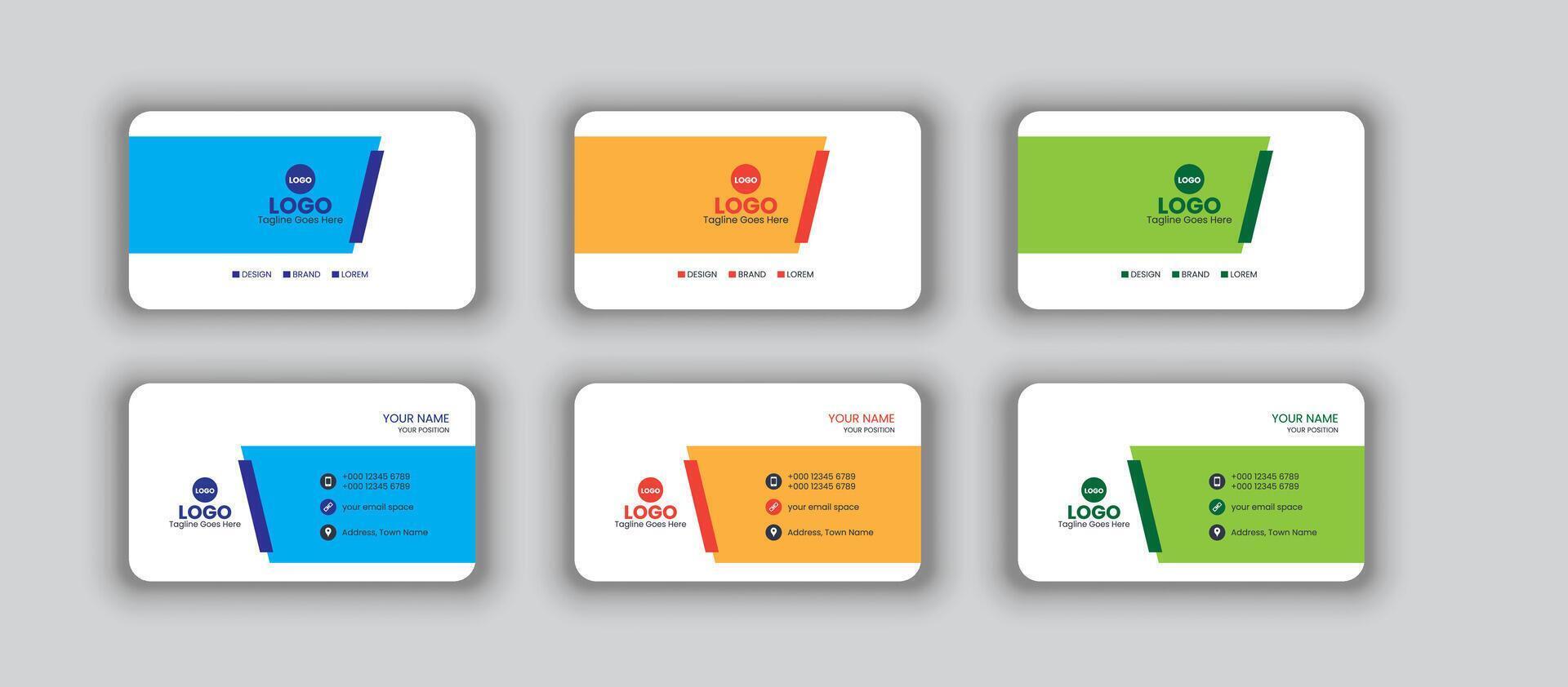 Business Card Design vector