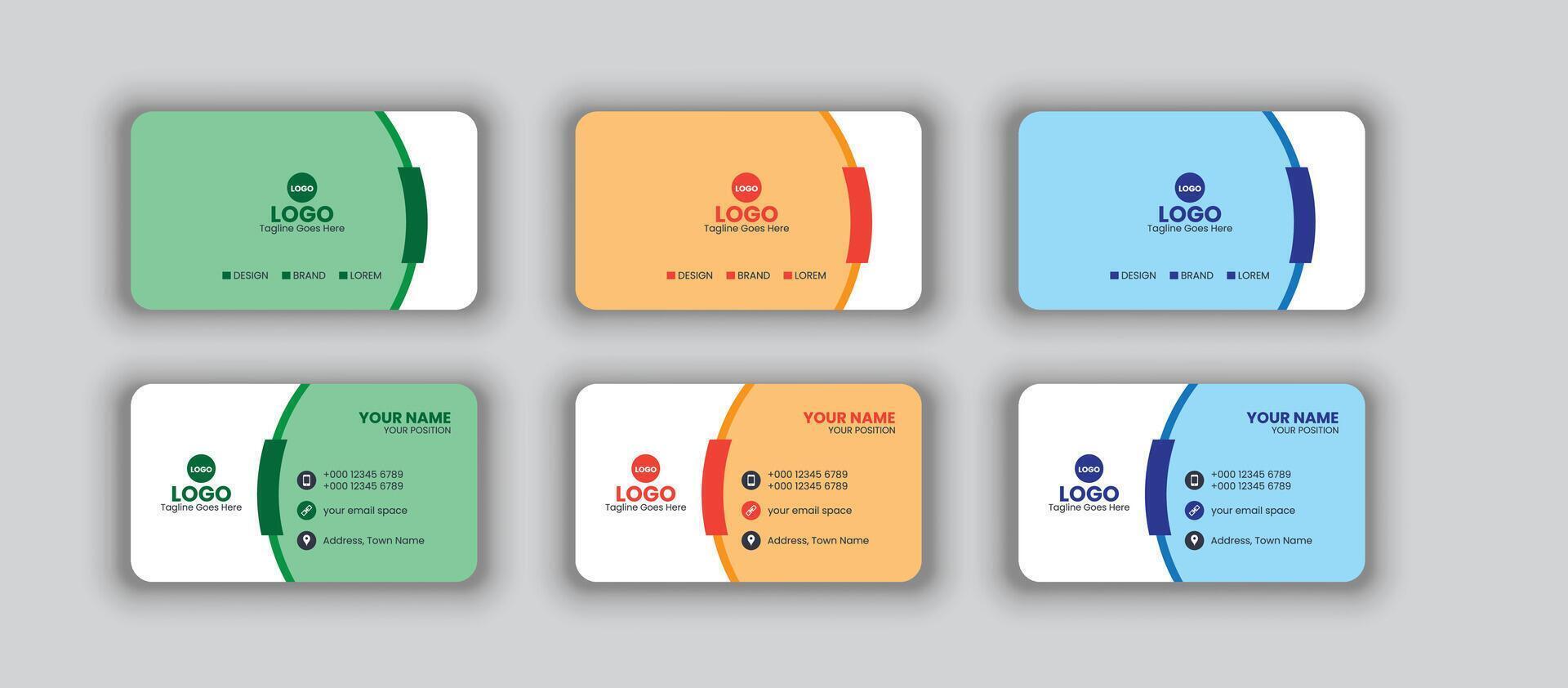 Business Card Design vector