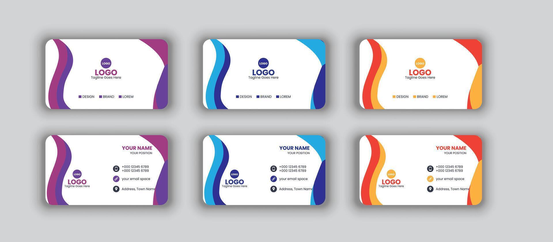 Business Card Design vector