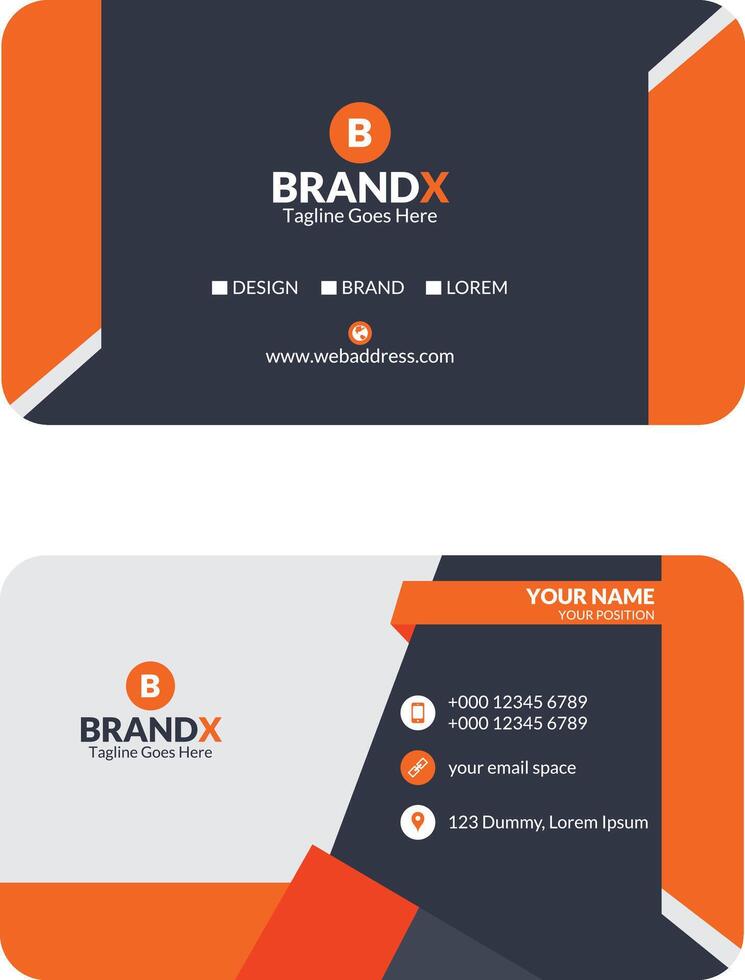 Corporate Visiting Card Design vector