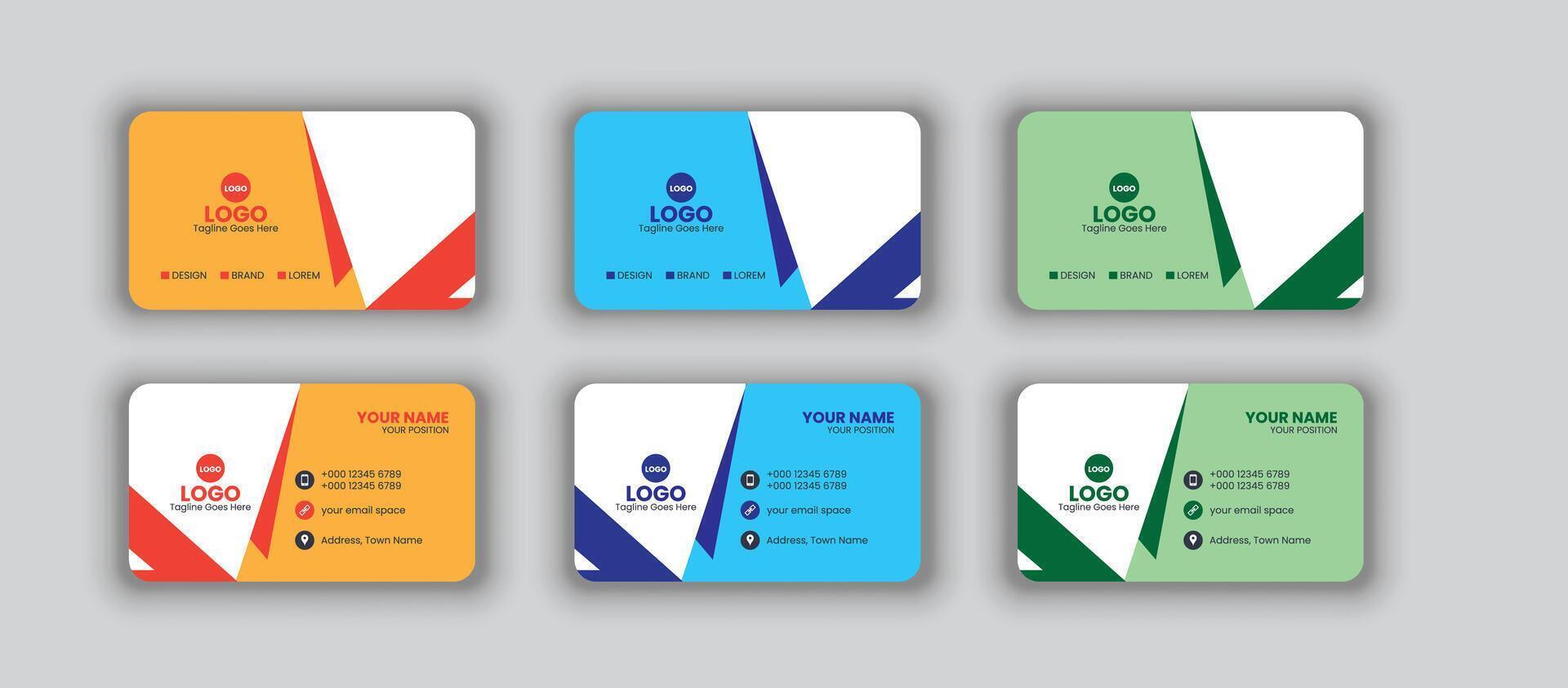 Business Card Design vector