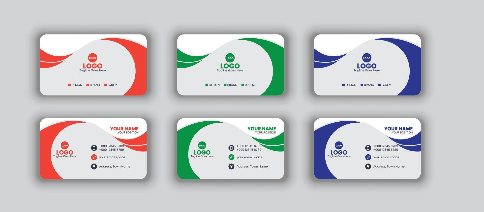 Business Card Design vector