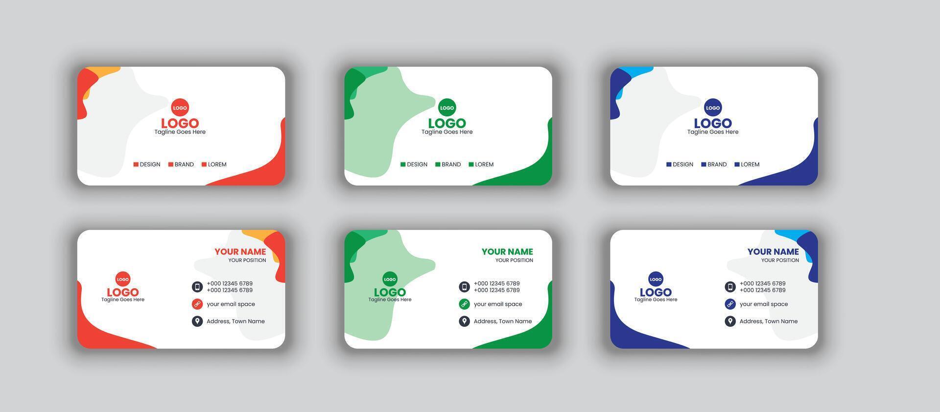 Business Card Design vector