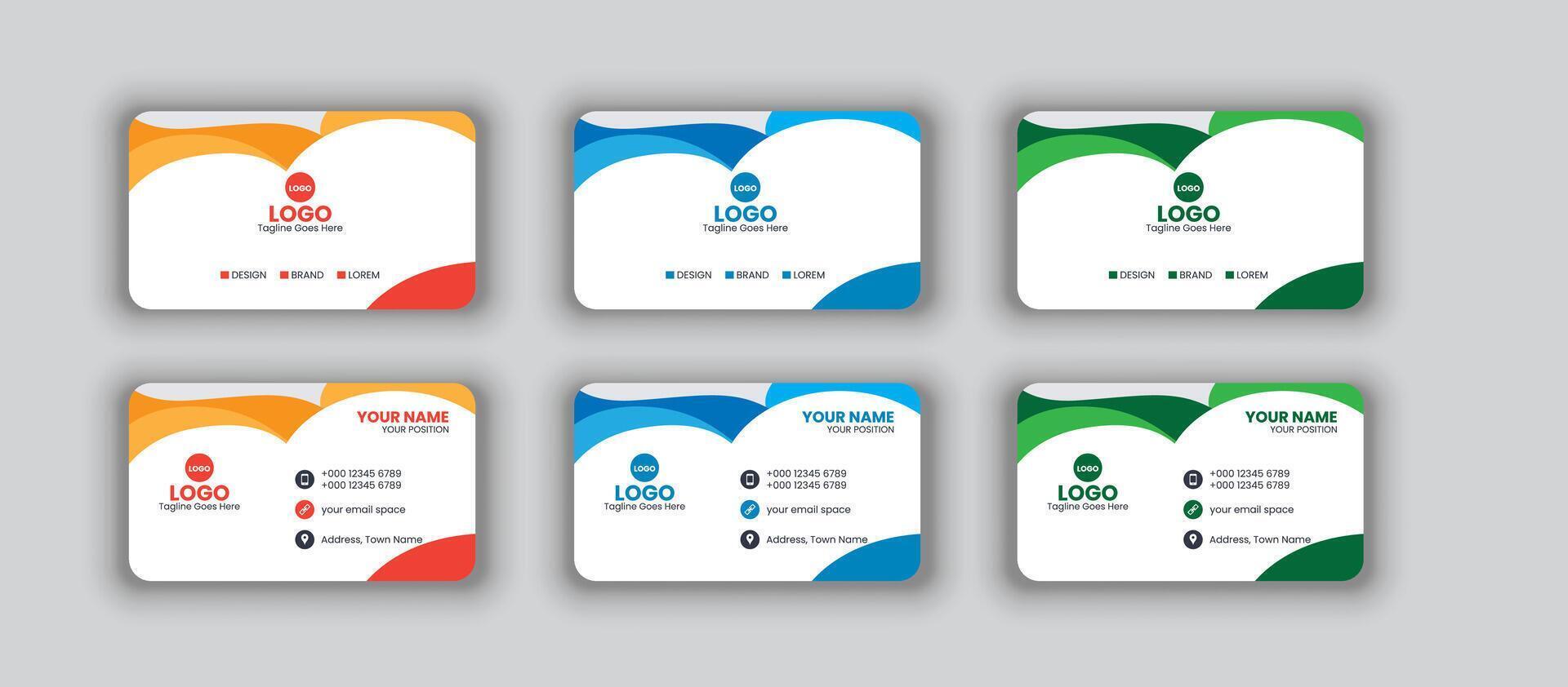 Business Card Design vector