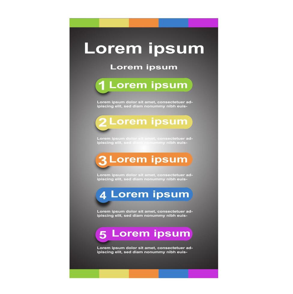 Infographic options template with paper sheets. Vector abstract element can be used for business workflow layout, diagram, web design, presentations.