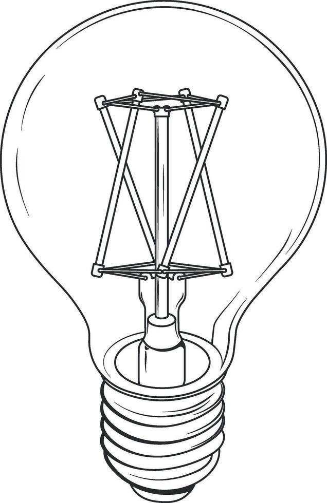 vector light bulb without background