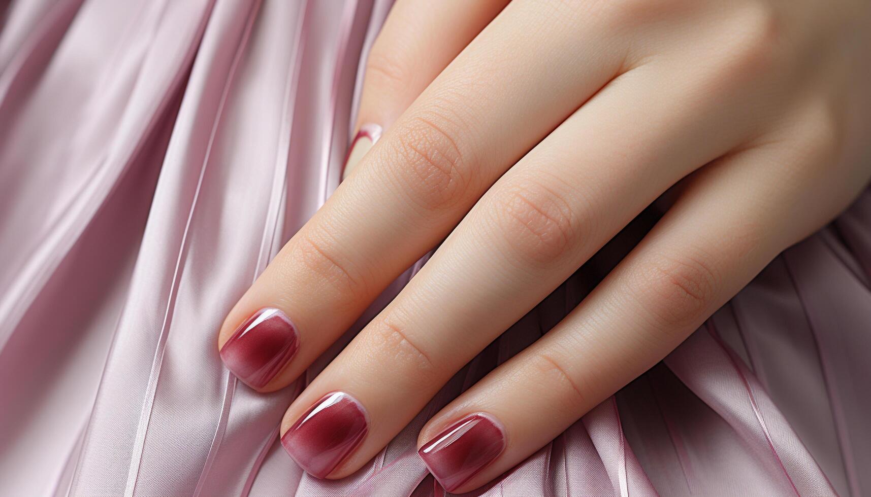 AI generated Women elegance and beauty in a manicure studio, close up generated by AI photo