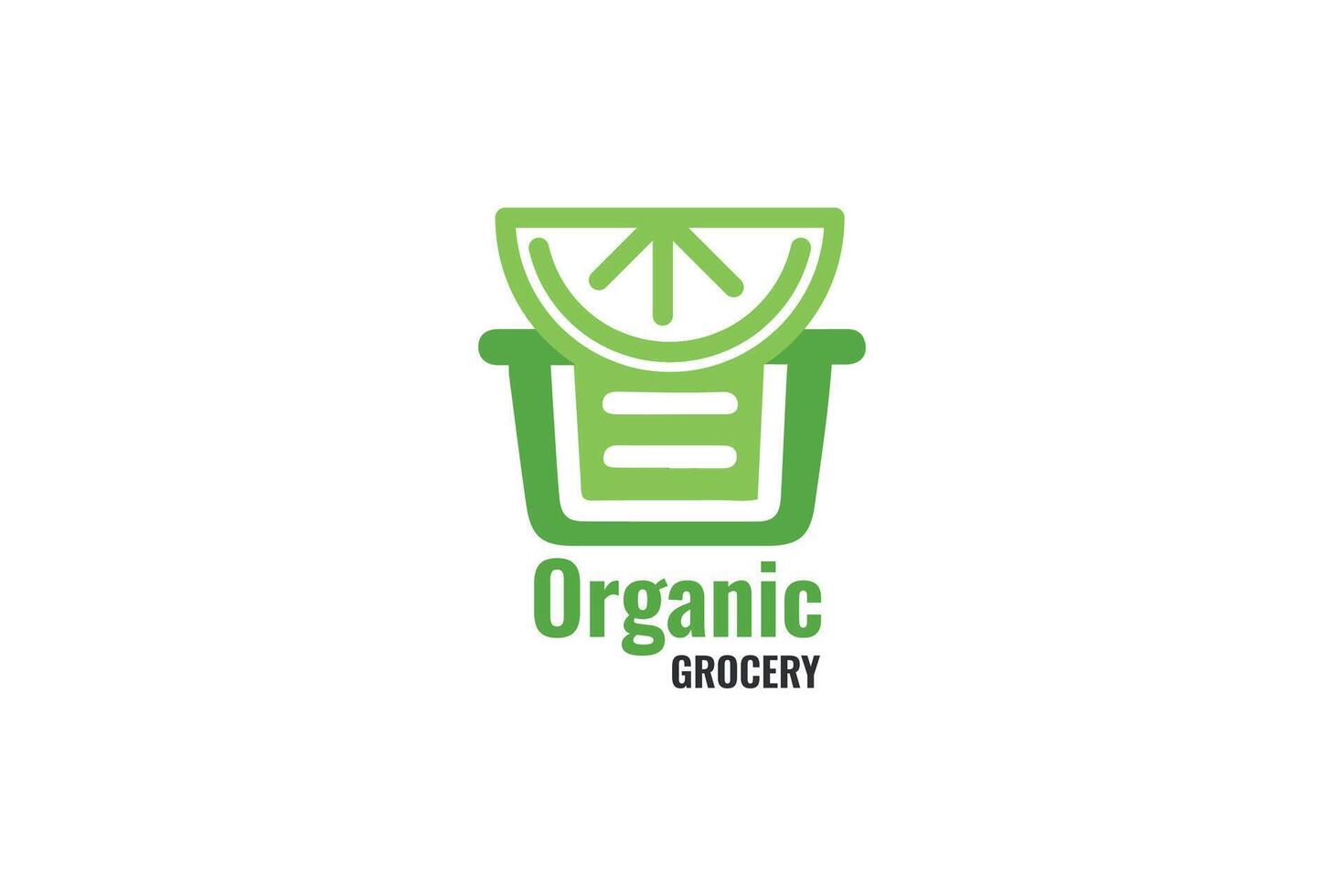 grocery logo design vector