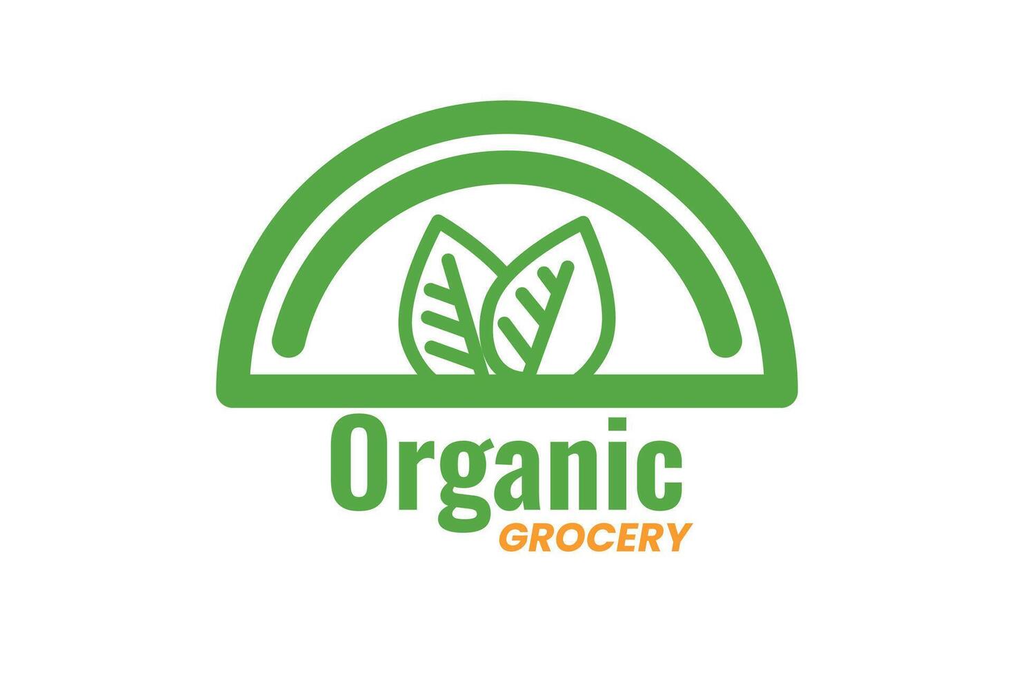 grocery logo design vector
